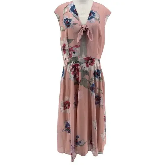Yumi Kim Women's Forget Me Not Blush Reminisce Midi Dress Size Large NEW - Picture 2 of 8